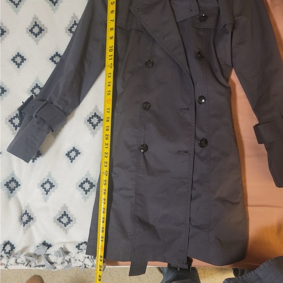 Banana Republic Slate Blue Trench Coat - Picture 7 of 10